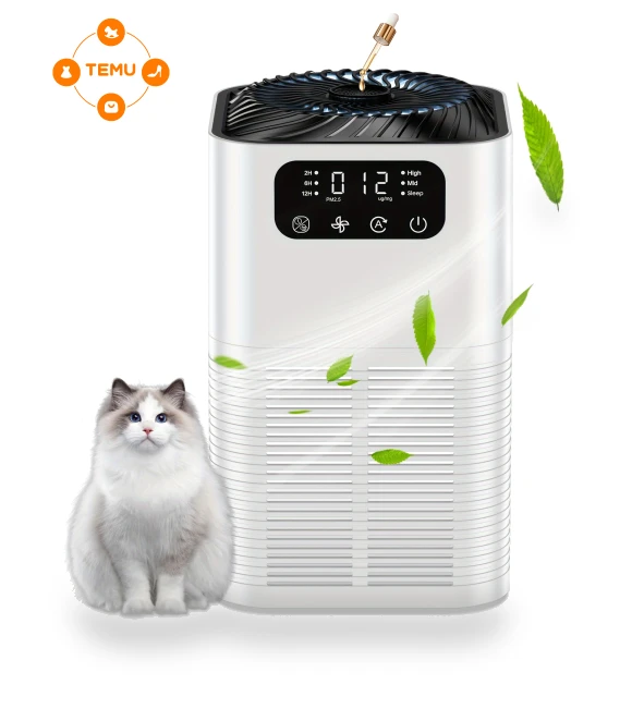 Air Purifier for Large Room, H13 True HEPA Filter, 25db Quiet, White — HEPA Air Purifiers