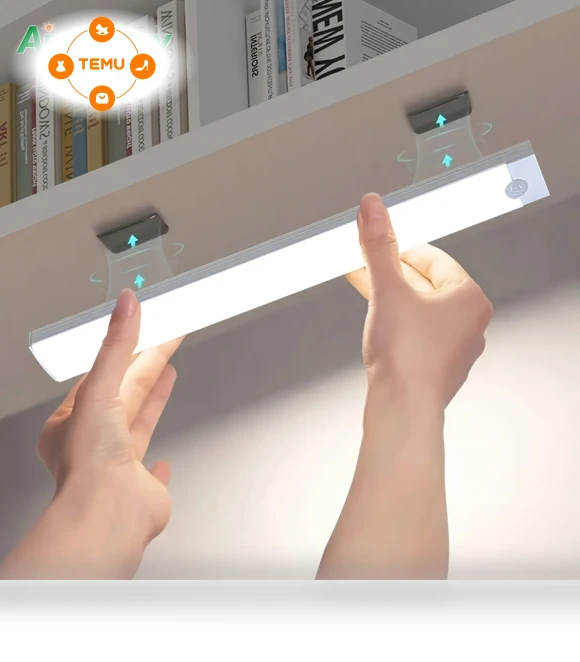 Motion Sensor Cabinet Light - USB Rechargeable & Battery Powered — Tap Lights