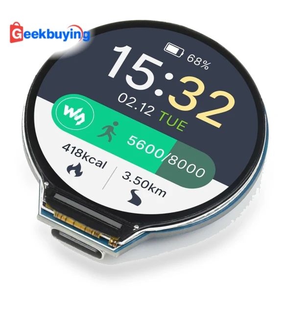 MCU Board with Round LCD and Sensors — Single Board PCs, Waveshare