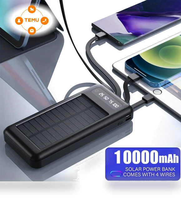 10000mAh Portable Charger Compatible with All Smartphones and Devices — Chargers