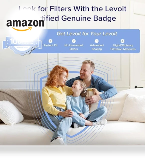 Smart WiFi Air Purifier for Large Rooms up to 1800 Ft² with HEPA Filter — Air Ionizers, LEVOIT