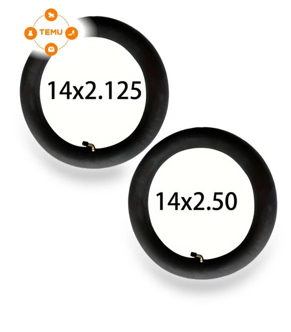 Electric Bike Tire Inner Tube 14x2.125/2.50, Schrader Valve — Inner Tubes