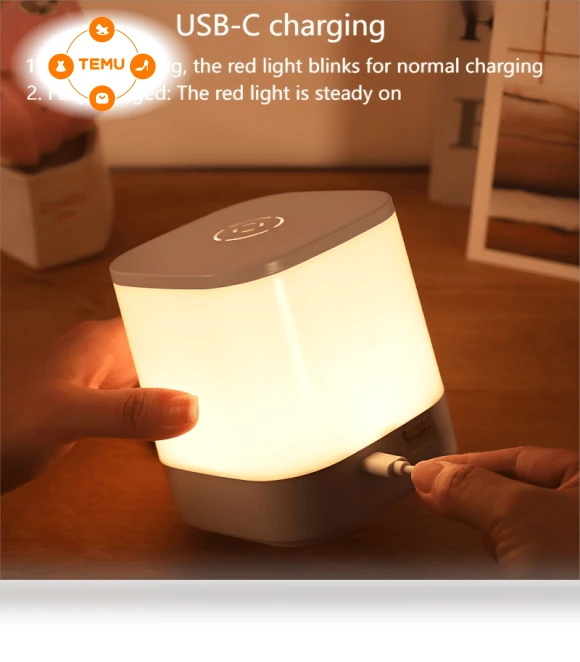 USB Rechargeable LED Night Light with Remote Control — Night Lights