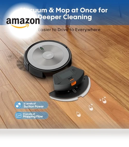2-in-1 Robot Vacuum and Mop Combo with Smart Navigation — Smart Cleaning Robots, AZQQ