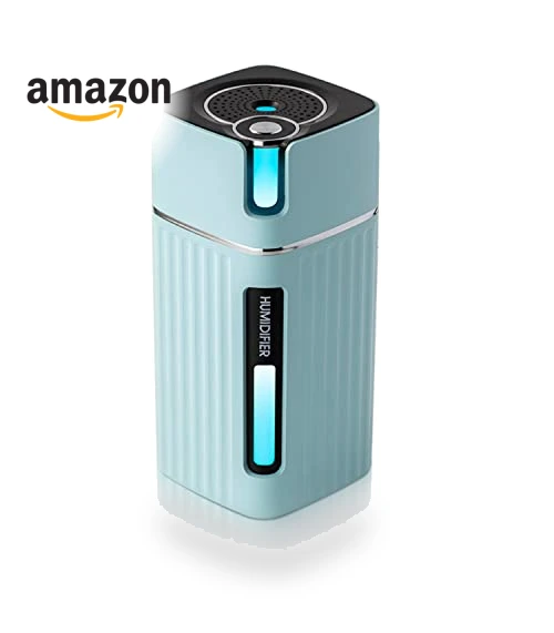 Mini Ultrasonic Humidifier with Night Light - 300mL USB Air Moisturizer — Air Moisturizers, Fidgylia