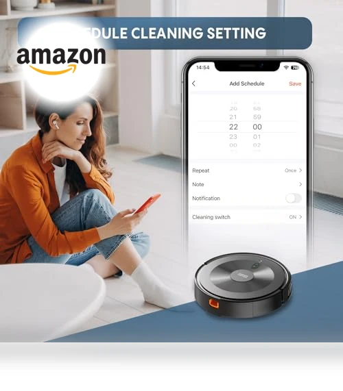 Robot Vacuum and Mop Combo with Alexa/APP Control — Smart Cleaning Robots, AZQQ