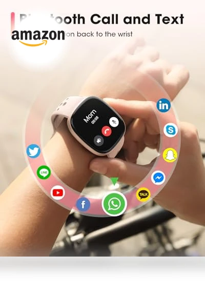 Smart Watch with Call Function, Fitness Tracker, Heart Rate Monitor, Waterproof — Smartwatches, Sanorum