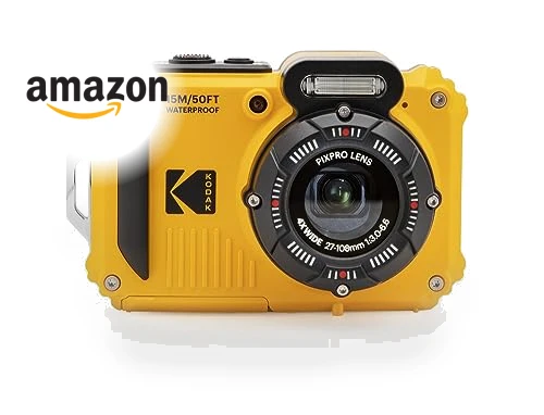 Rugged Waterproof WiFi Digital Camera 16MP 4X Optical Zoom 1080P Full HD Video Vlogging Camera — Compact Digital Cameras, KODAK