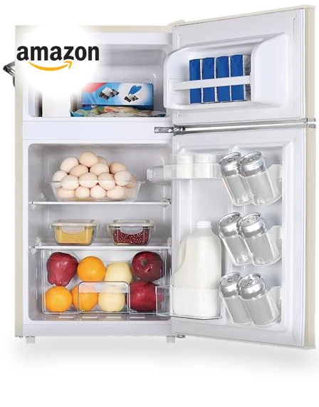 Retro Mini Fridge with Freezer & Side Bottle Opener - 3.1 Cu Ft Compact Refrigerator — Mini Fridges, Frigidaire