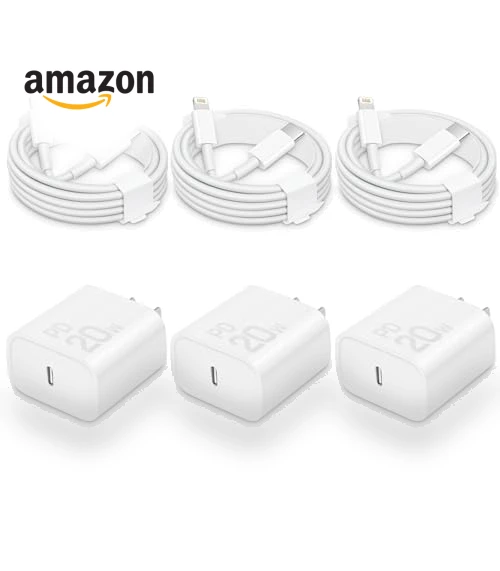 Fast Charging 20W USB-C Block with 6 Ft Cord [3 Pack] — Charging Solutions, Shenzhen Yijiapin Trading Co., Ltd.