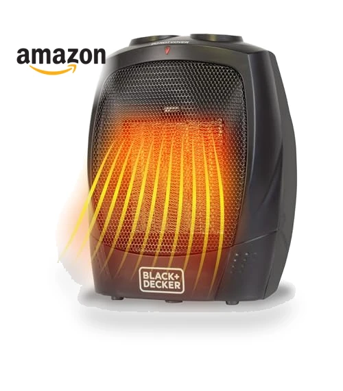 Portable Space Heater with Carry Handle, 1500W — Portable Heating Solutions, BLACK+DECKER