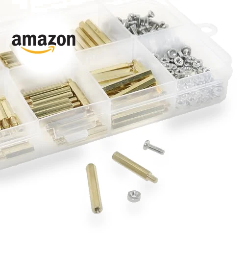 320PCS M2 Hexagonal Copper Post Screw and Nut Kit for PCB Motherboard — Assortment Sets, ZZHXSM