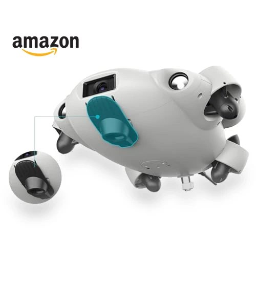 Underwater Drone with Robotic Arm, 4K60FPS, 360° Omnidirectional Movement — Drones & UAV Technology, FIFISH