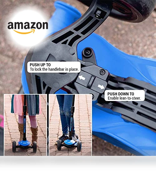3 Wheel Scooter for Kids with Adjustable Handlebar - Perfect for Toddlers Ages 3-10 — Balance Bikes, New Bounce