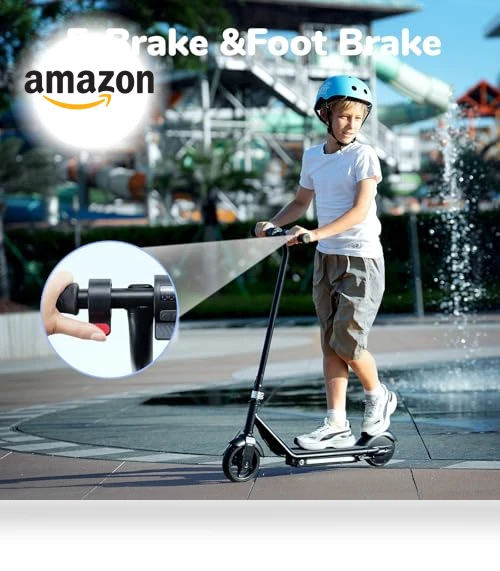 Electric Scooter for Kids Ages 6-12, 150W Motor, LED Display, 3 Speeds Adjustable — Electric Vehicles, iScooter