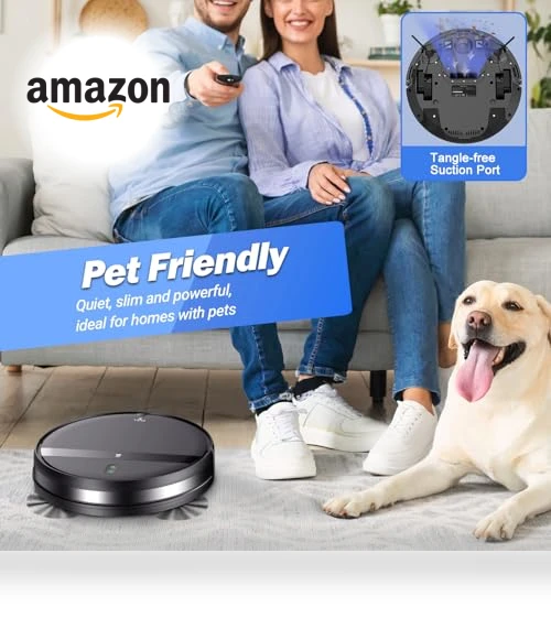 Robot Vacuum and Mop Combo with App/Alexa Control — Smart Cleaning Robots, Kilgone