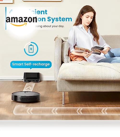Robot Vacuum Cleaner with 3000Pa Suction, APP/Voice Control, Self-Charging — Smart Cleaning Robots, ROPVACNIC