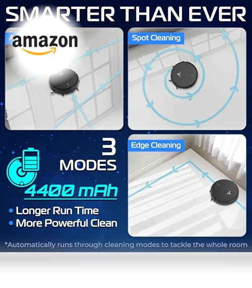Smart Robot Vacuum and Mop Combo with App Control — Smart Cleaning Robots, SereneLife