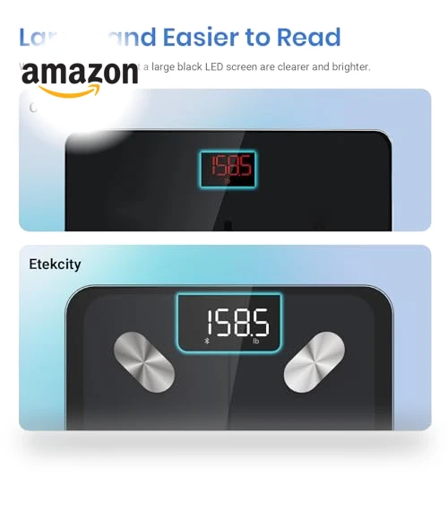 Smart Scale for Body Weight with BMI, Body Fat, Muscle Mass, Bluetooth Sync — Baby Scales, Etekcity