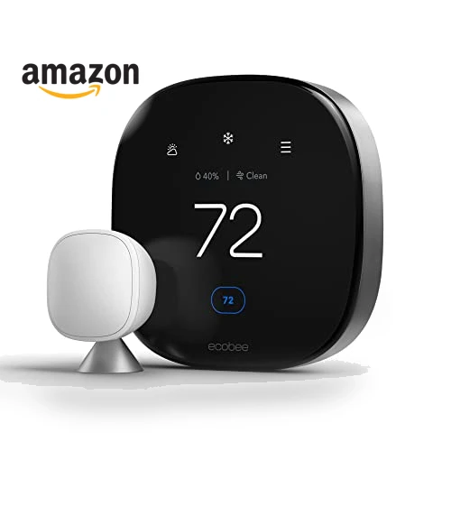 Smart Thermostat with Air Quality Monitor and Smart Sensor — Home Climate Control, ecobee