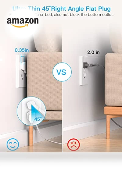 Surge Protector Power Strip with 8 Outlets and 4 USB Ports — Power Solutions & Surge Protection, HANYCONY
