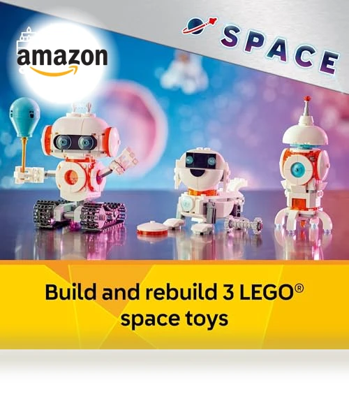 3 in 1 Space Robot Toy - Building Kit with Robot, Spaceship, or Robot Dog — Construction Kits, LEGO
