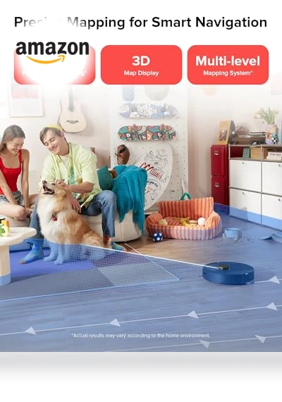 Robot Vacuum and Mop, Self-Emptying, 5500 Pa Max Suction, Perfect for Hard Floors, Carpets, and Pet Hair — Smart Cleaning Robots, Roborock