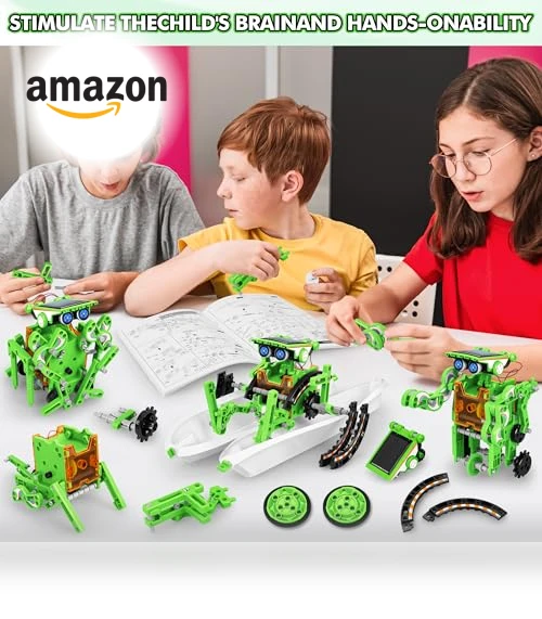 STEM 13-in-1 Education Solar Power Robots Toys for Kids — Solar Power, Bottleboom