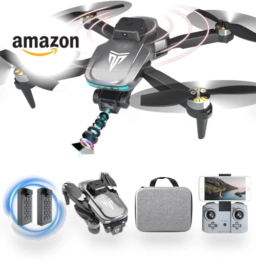 4K FPV Foldable Drone with Brushless Motor and Carrying Case — Drones, TizzyToy