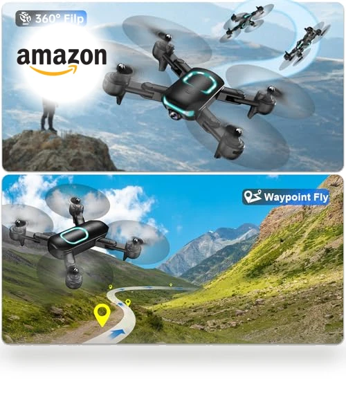 Foldable Drone with 1080P Camera for Beginners — Drones, REDRIE