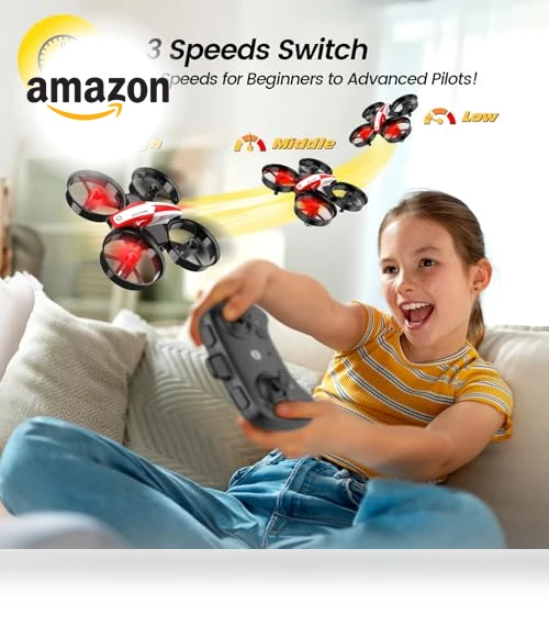 Mini Drone for Kids and Beginners with Auto Hovering and 3D Flips — Flying Toys, Holy Stone