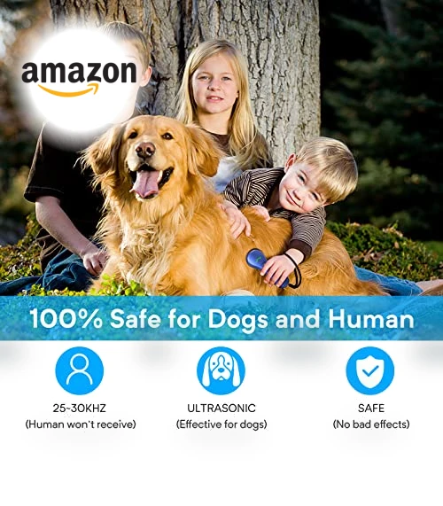 Ultrasonic Dog Bark Deterrent, Rechargeable Anti Barking Device for Dogs — Sonic Deterrents, Ahwhg