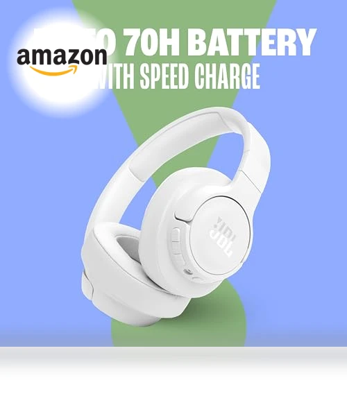 Adaptive Noise Cancelling Wireless Over-Ear Headphones — In-Ear Headphones, JBL