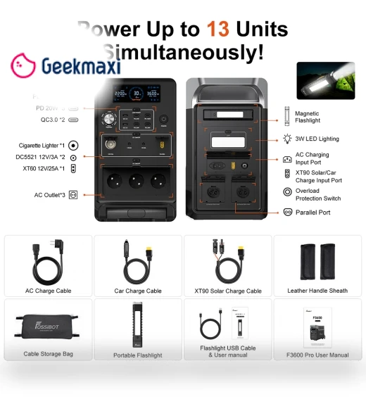 Smart Extra Batteries Kit — Chargers, FOSSiBOT