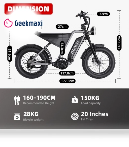 Electric Mountain Bike — Motors, GUNAI