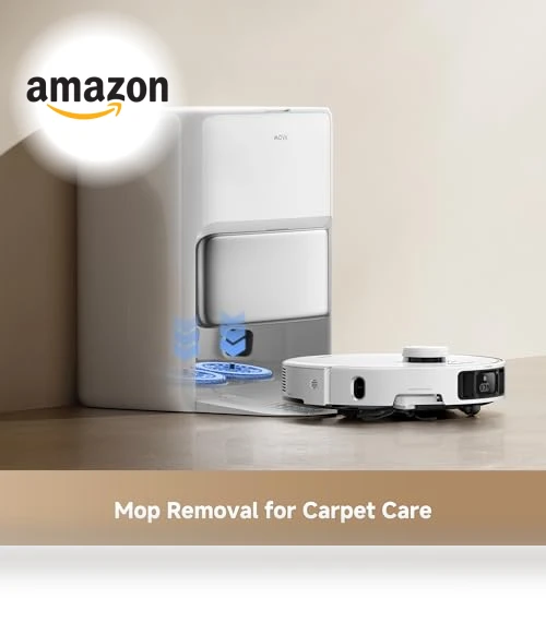 Robot Vacuum with Removable & Liftable Mop — Smart Cleaning Robots, MOVA