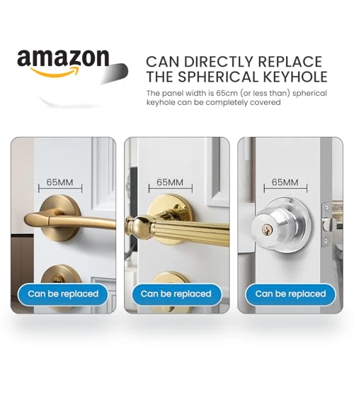 Smart Door Lock with Fingerprint, APP Control, and Key — Keyless Entry, Kadonio