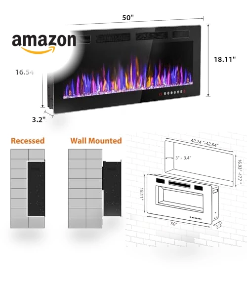 Ultra-Thin Electric Fireplace Heater — Electric Heating Solutions, VENDORZ