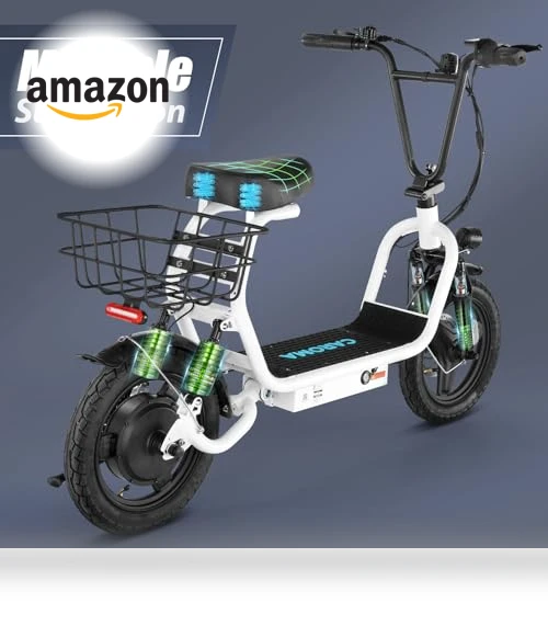 Peak 1200W Electric Scooter with Seat for Adults — Electric Vehicles, Caroma