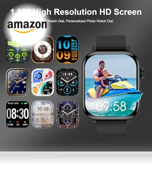 Smart Fitness Tracker Watch with Bluetooth Call — Smartwatches, PJYUBVOR