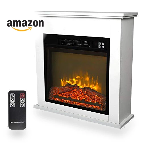 Freestanding Electric Fireplace Stove Space Heater — Portable Electric Heaters, Zokop