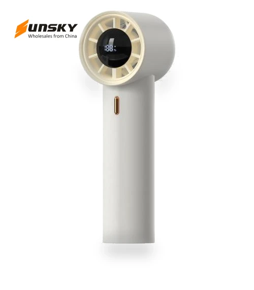 Smart Digital Display High Speed Handheld Fan — Portable Cooling Solutions