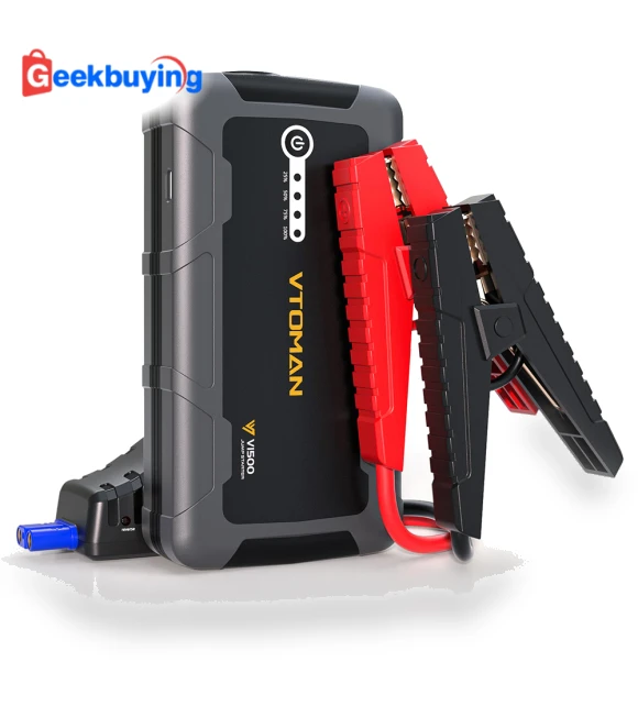 1500A Car Jump Starter with 3 LED Flashlight Modes — Jump Starters, VTOMAN