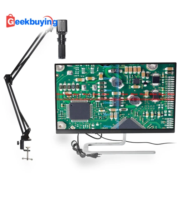 Microscope Camera with LED Ring Light — Microscopes, HAYEAR