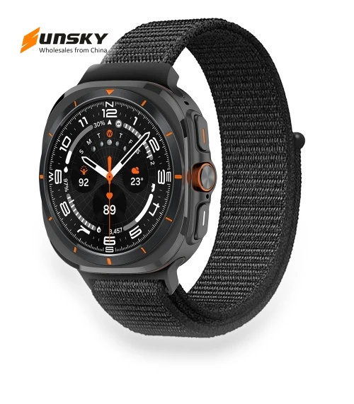 Plastic Connector Nylon Loop Watch Band — Bands, Samsung