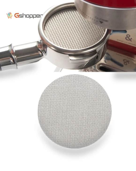 Stainless Steel Sintered Sheet Coffee Splash Filter — Reusable