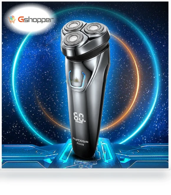 Universal Voltage Double Ring Three Knife Head Electric Shaver — Grooming Essentials