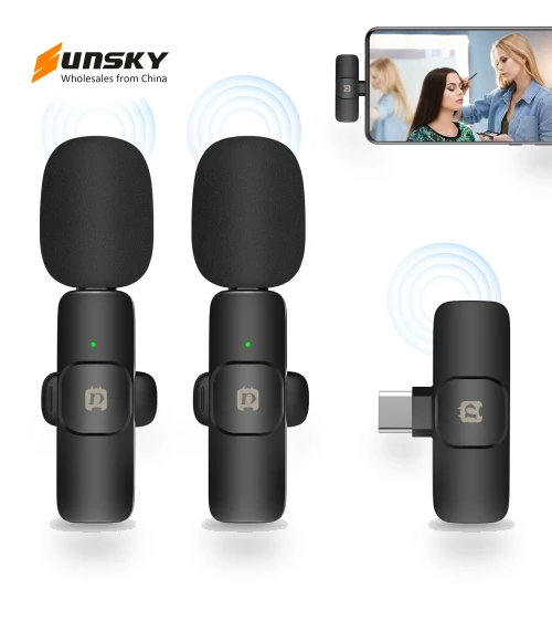 Wireless Lavalier Noise Reduction Reverb Microphones — Audio Capture Devices, PULUZ