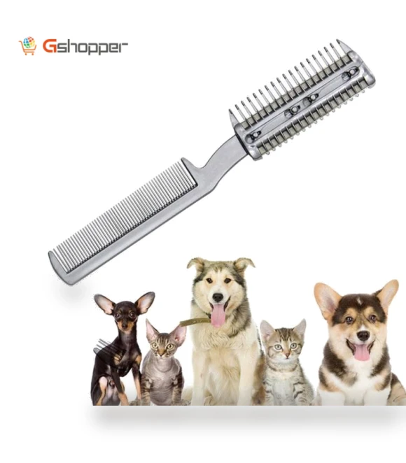 2-in-1 Pet Cleaning Dead Hair Clipper and Smooth Hair Combing Tool — Combs