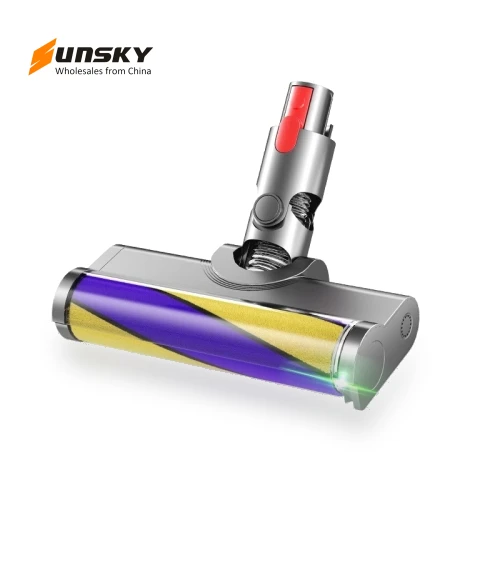 Soft Brush Head With Green Light Dust Display Lamp — Vacuums, Dyson